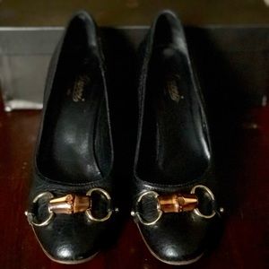 Gucci Pebbled Leather Heels 6.5